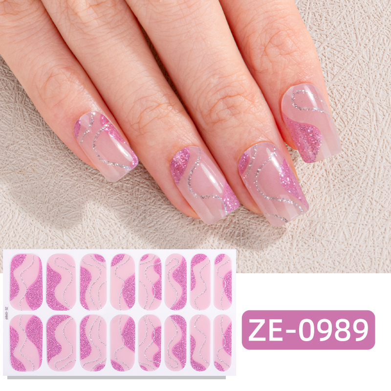 16Tips Gradient Marble Full Co - مراجعة Full Cover Adhesive وسعره