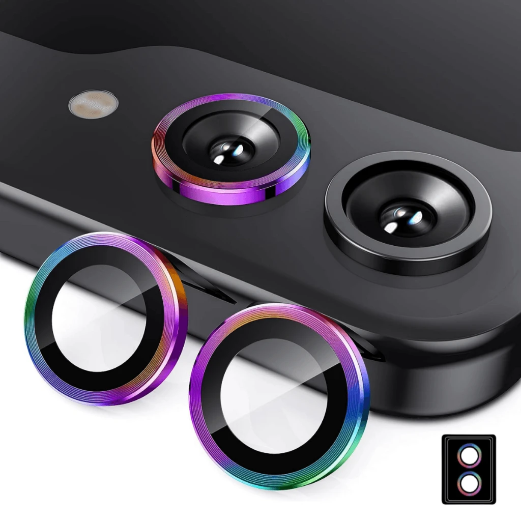 Metal Camera Lens Protector Fo - مراجعة Tempered Glass Screen 9H وسعره