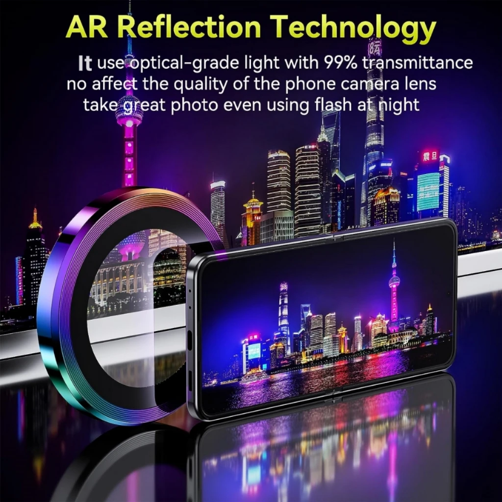 Metal Camera Lens Protector Fo - مراجعة Tempered Glass Screen 9H وسعره