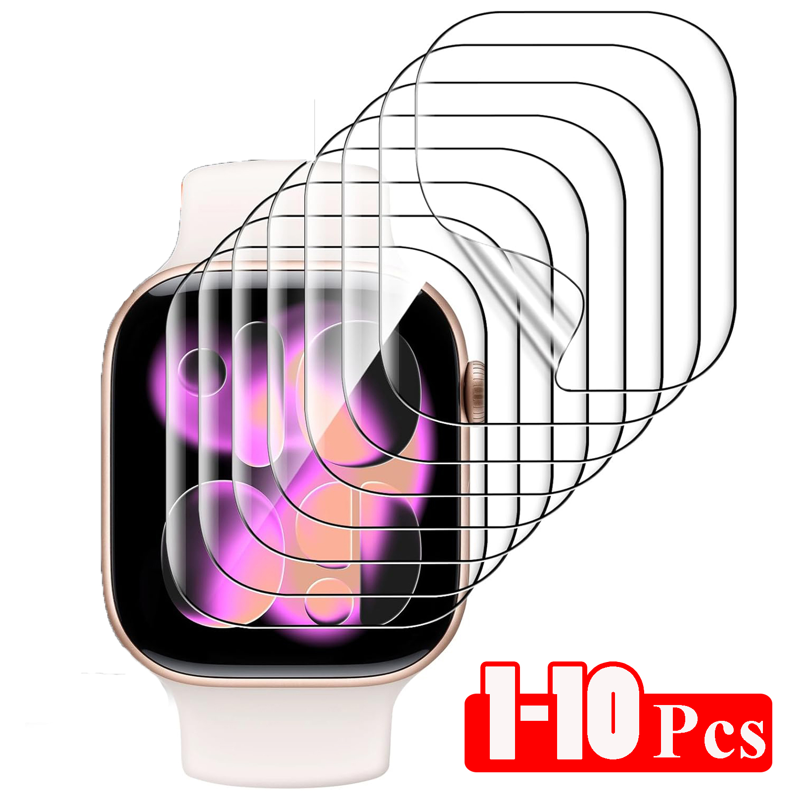 1-10PCS Hydrogel Film for Appl - مراجعة Hydrogel Screen Protector وسعره