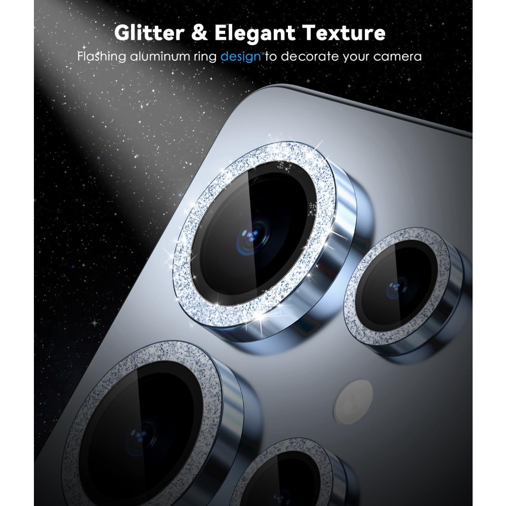9H HD Tempered Glass Glitter C - مراجعة Tempered Glass Screen 9H وسعره