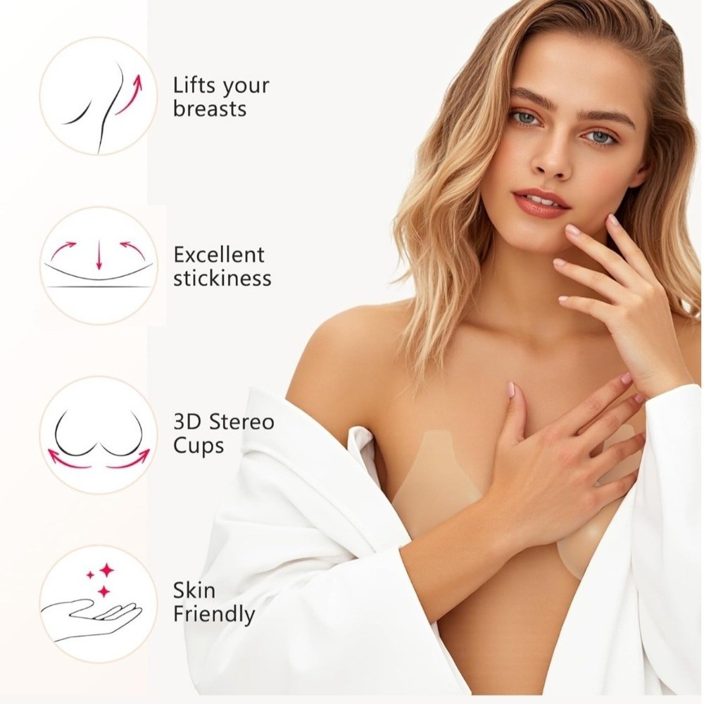 Seamless Silicone Nipple Cover - مراجعة Full Cover Adhesive وسعره